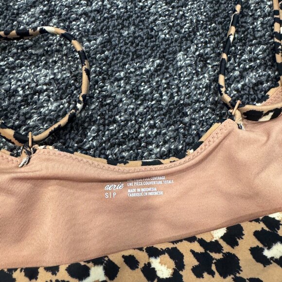 Aerie Leopard Swimsuit (S) - Picture 4 of 6